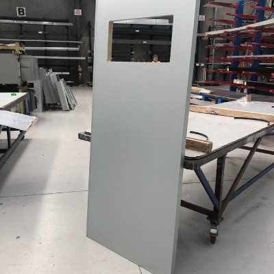 Steel door covers