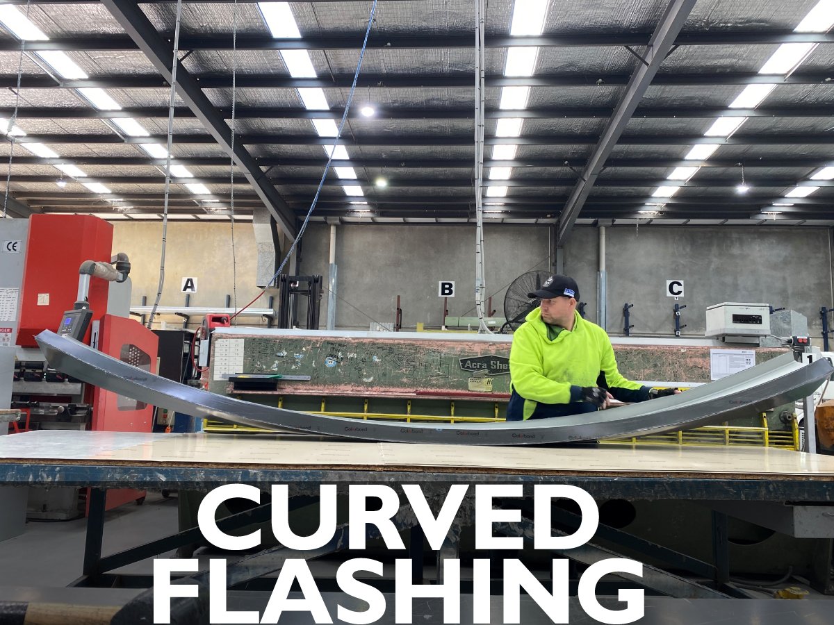 Curved flashing